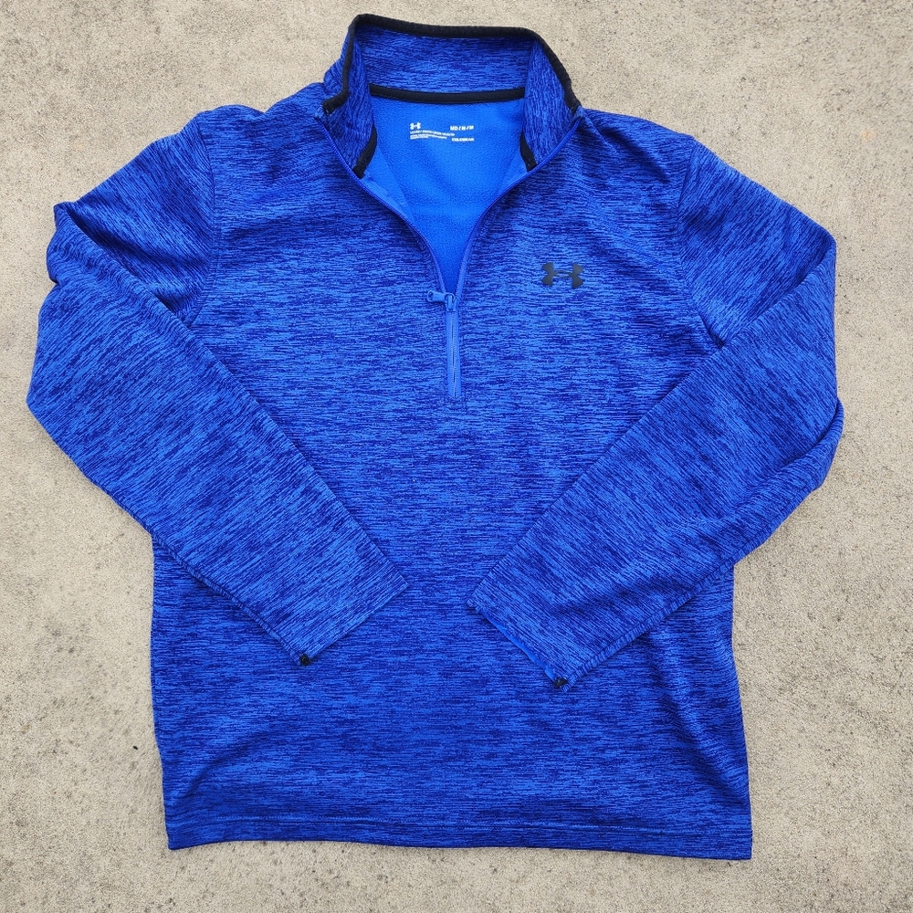 Men's Under Armour Pullover 1/2 Zip Loose Fit ColdGear Fleece Medium